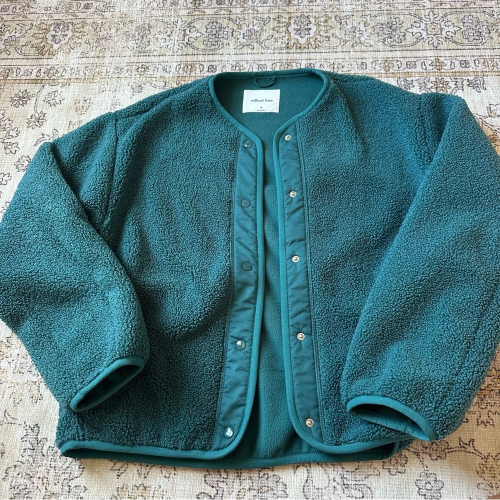 Wilfred Free Sherpa Liner Jacket Teal